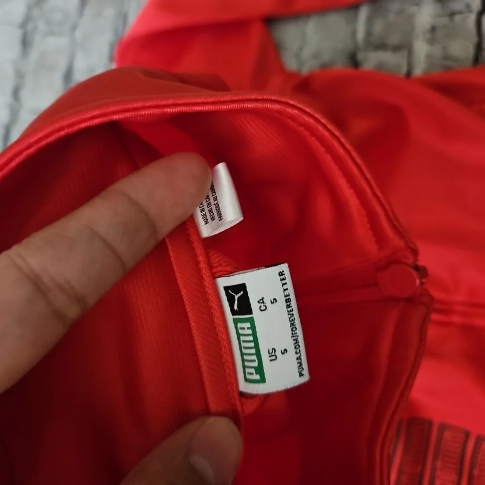 Puma Bold Red Full-Zip Jacket Size 5t